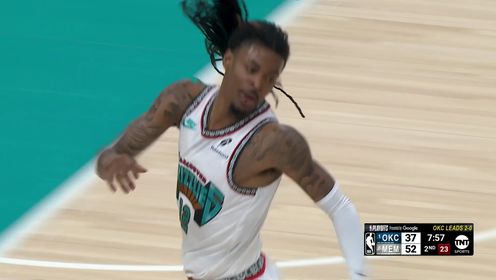 切特下半场23分 莫兰特伤退 雷霆29分逆转灰熊3-0夺赛点!